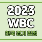 WBC 한국 경기